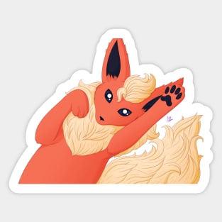 Magic Fire Doggo Sticker